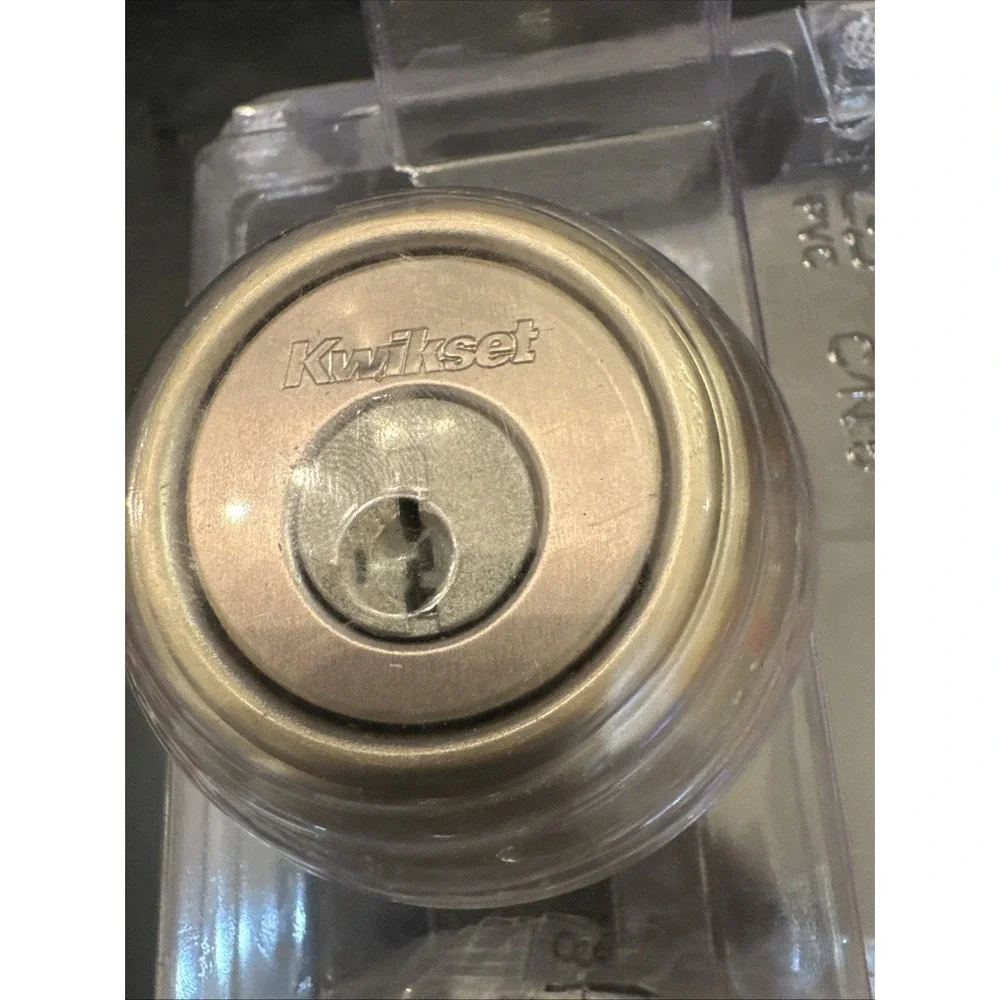 KWIKSET 985 Double Cylinder Deadbolt Satin Nickel KEYED BOTH SIDES‎ 99850-074
